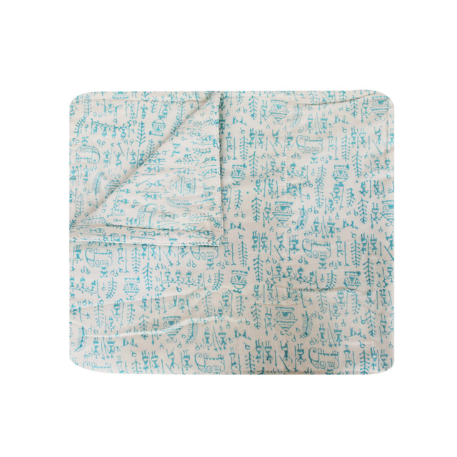 Khadi Baby Quilt - Blue