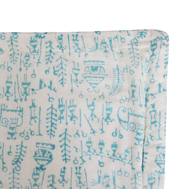 Khadi Baby Quilt - Blue